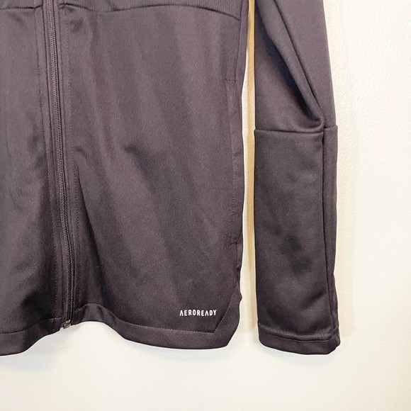 ADIDAS Women's Black Tiro Training Pride Stripe Front Zip Track Jacket Medium - Picture 8 of 11